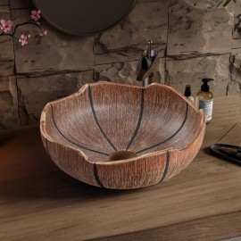 Countertop Ceramic Washbasin Without Faucet For Bathroom