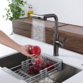 Pull Out Kitchen Faucet Stainless Steel Hot And Cold Faucet