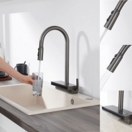 Pull-Out Copper Kitchen Mixer With Digital Display