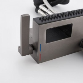 Pull-Out Copper Kitchen Mixer With Digital Display