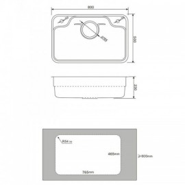 Brushed Stainless Steel Kitchen Sink Faucet Optional