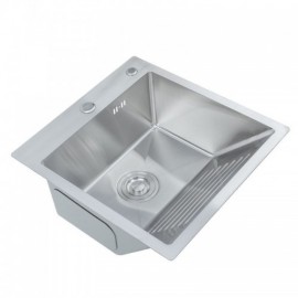 50*48Cm Brushed Stainless Steel Kitchen Sink With Soap Dispenser