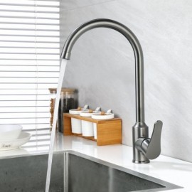 Stainless Steel Hot And Cold Kitchen Faucet Height 38Cm