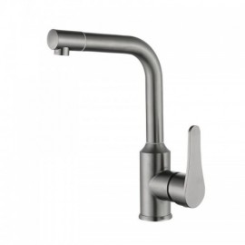 Stainless Steel Kitchen Faucet With Swivel Spout Height