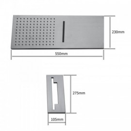 Dual Function Stainless Steel Shower Head