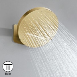 Round Shower Head In Stainless Steel With Dual Function