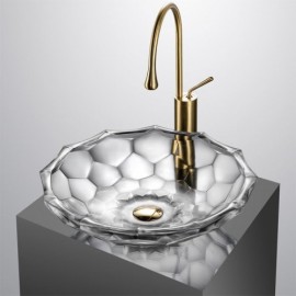 Round Glass Basin Diameter 46Cm For Bathroom