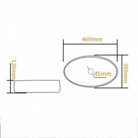 Single Glass Sink With 2 Models For Hotel Bedroom Balcony
