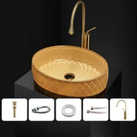 Single Glass Sink With 2 Models For Hotel Bedroom Balcony