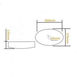 Glass Bathroom Sink Without/With Faucet