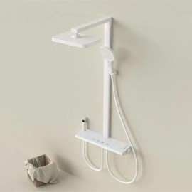 Abs Copper Thermostatic Shower Faucet 4 Functions With Led Display