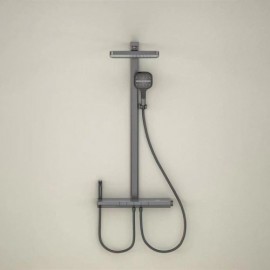 Abs Copper Thermostatic Shower Faucet 4 Functions With Led Display