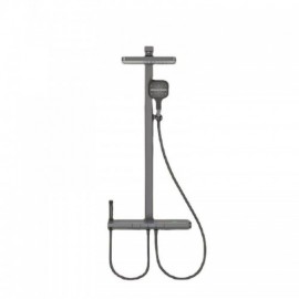 Abs Copper Thermostatic Shower Faucet 4 Functions With Led Display