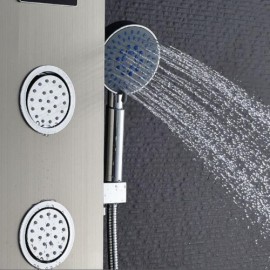 Stainless Steel Shower Faucet With 5-Function Shower Led Display