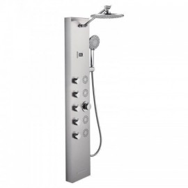 4-Function Abs Stainless Steel Wall-Mounted Shower Faucet