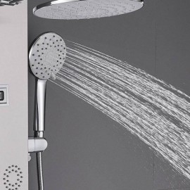 4-Function Abs Stainless Steel Wall-Mounted Shower Faucet