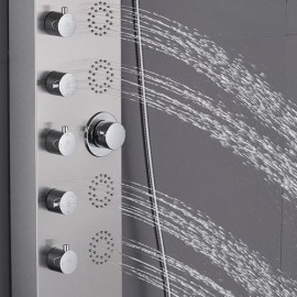 4-Function Abs Stainless Steel Wall-Mounted Shower Faucet