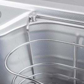 Silver Stainless Steel Kitchen Sink With Drain Basket*2 Soap Dispenser*1