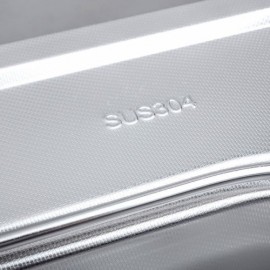 Silver Stainless Steel Kitchen Sink With Drain Basket*2 Soap Dispenser*1