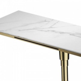 Black/Brushed Gold Copper Wall Mounted Bathtub Faucet Waterfall Faucet