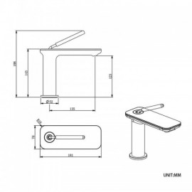 Black/Black And White Copper Basin Mixer For Bathroom