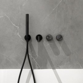 Wall-Mounted Copper Bathtub Mixer With Constant Flow Black/White/Brushed Gold Model