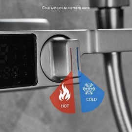 Led Display Constant Flow Hot And Cold Bathtub Faucet For Bathroom