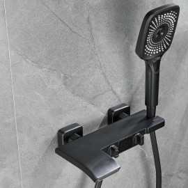 Wall-Mounted Copper Bathtub Mixer With Constant Flow Led Display 4 Models