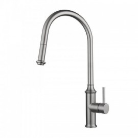Stainless Steel Kitchen Mixer Single Handle Total Height 48Cm