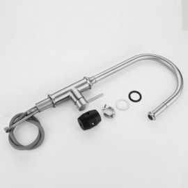 Stainless Steel Kitchen Mixer Single Handle Total Height 48Cm