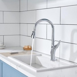 Chrome/Black/Gray Copper Kitchen Faucet Three Mode Abs Water Nozzle