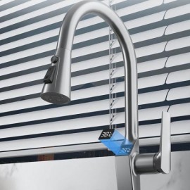 Pull-Out Copper Kitchen Mixer Faucet Chrome/Black/White/Gray With Led Digital Display
