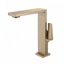 Brushed Black/Gold Copper Kitchen Faucet Cold Hot Water