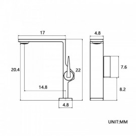 Brushed Black/Gold Copper Kitchen Faucet Cold Hot Water