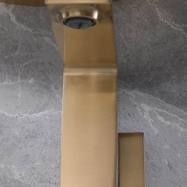 Brushed Black/Gold Copper Kitchen Faucet Cold Hot Water