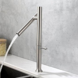Stainless Steel Constant Flow Kitchen Faucet 360° Swivel Elbow