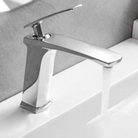 Copper Single Handle Vessel Sink Faucet For Bathroom