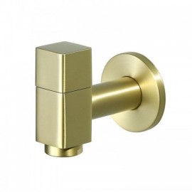 Brushed Gold Copper Washing Machine Faucet Square Handle