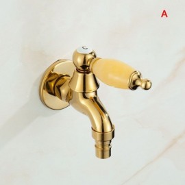 Single Cold Water Copper Washing Machine Faucet 3 Models