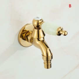 Single Cold Water Copper Washing Machine Faucet 3 Models