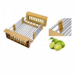 Gold 304 Stainless Steel Kitchen Sink With Drain Basket