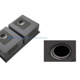 Gold Stainless Steel Kitchen Sink With Drain Basket Soap Dispenser