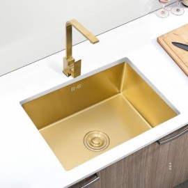 Gold Stainless Steel Kitchen Sink Without/With Faucet