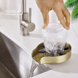 Brushed Gold Silica Gel Stainless Steel Cup Washer