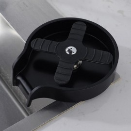 Black Sink Cup Washer Made Of Abs Stainless Steel Silica Gel