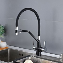 Copper Kitchen Mixer Double Water Outlet 4 Models