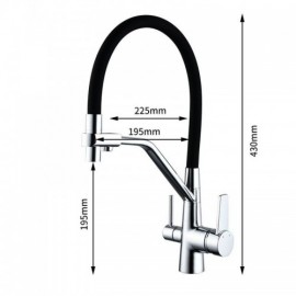 Copper Kitchen Mixer Double Water Outlet 4 Models