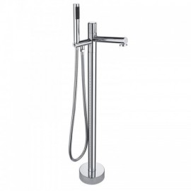Constant Current Copper Floor Bathtub Mixer For Bathroom