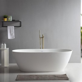 Constant Current Copper Floor Bathtub Mixer For Bathroom