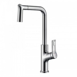 Pull-Out Rotary Kitchen Mixer In Copper Chrome/Black Model